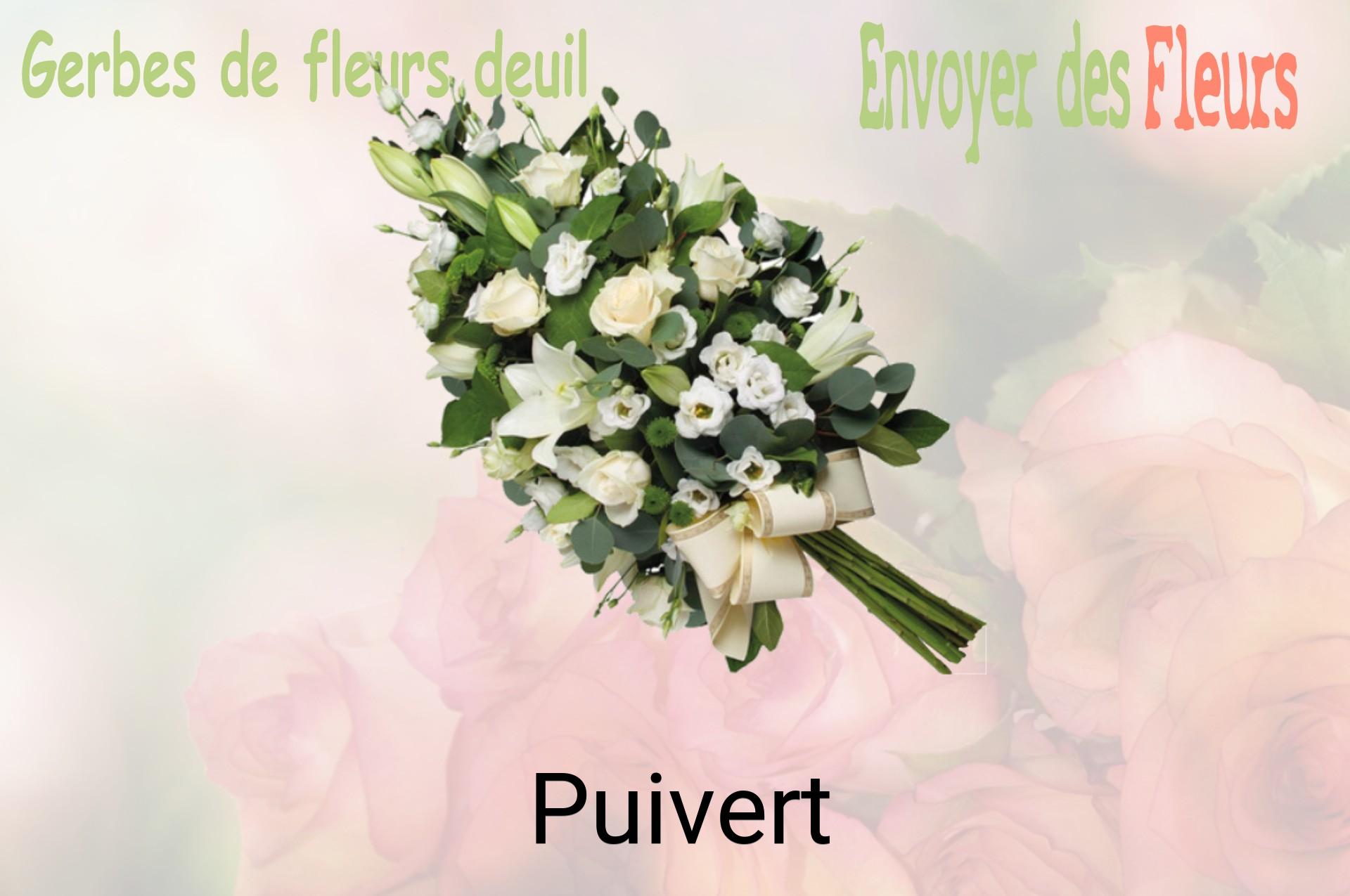 Gerbe de fleurs de deuil livrée à Puivert